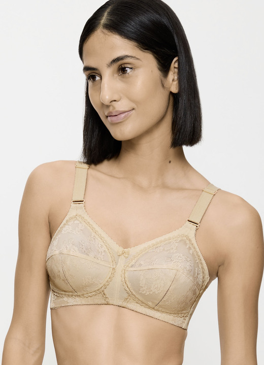 Soft-BH - Triumph-Doreen bh met kanten cups, in Größe 075 bis 110, in Cup B, in Farbe HUIDKLEURIG Ansicht 1