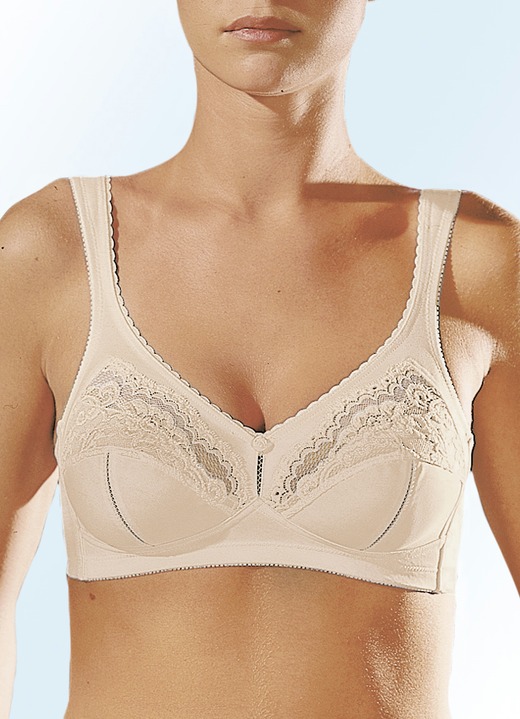 Soft-BH - Triumph Allegra beha met maximaal vormvermogen, in Größe 080 bis 115, in Cup B, in Farbe HUIDKLEURIG Ansicht 1