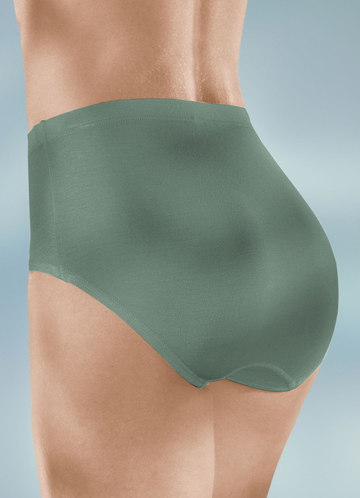 Slip - Vier-pack slip met elastische tailleband, in Größe 038 bis 054, in Farbe 2X SALIE, 2X MARIENE Ansicht 1