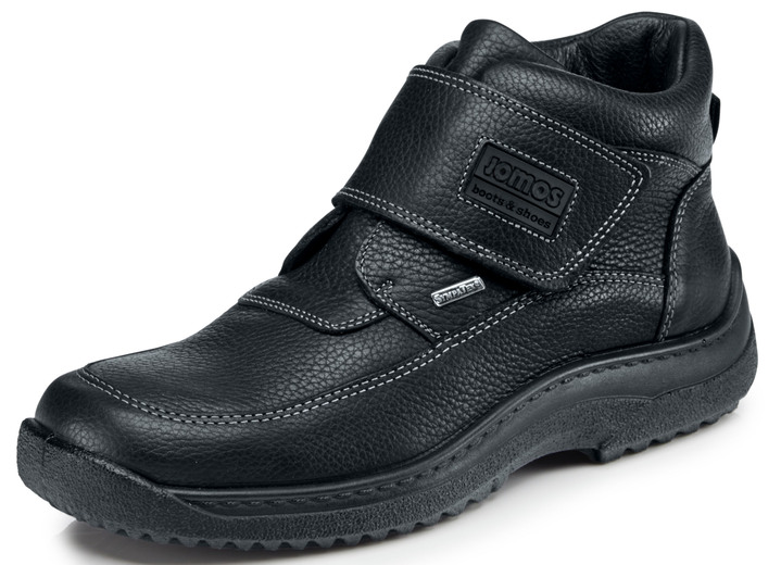 Laarsjes - GINO GALANTE, ademende herenlaarzen, winterschoenen, met klittenbandsluiting Laarsjes - GINO GALANTE, ademende herenlaarzen, winterschoenen, met klittenbandsluiting, in Größe 040 bis 047, in Farbe ZWART