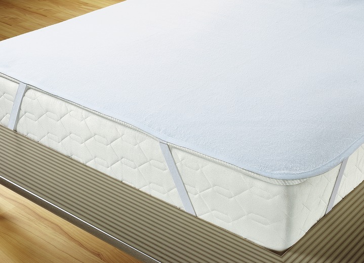 Dekbedden - Huidvriendelijke, waterdichte incontinentieverband, in Größe 130 (70/140 cm) bis 134 (150/200 cm), in Farbe WIT, in Ausführung Molton-matrastopper