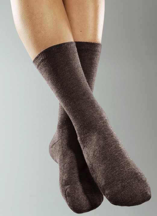 Kousen - 6 paar feel-good sokken, in Größe 1 (35-38) bis 4 (47-49), in Farbe ZWART, in Ausführung Heren Ansicht 1