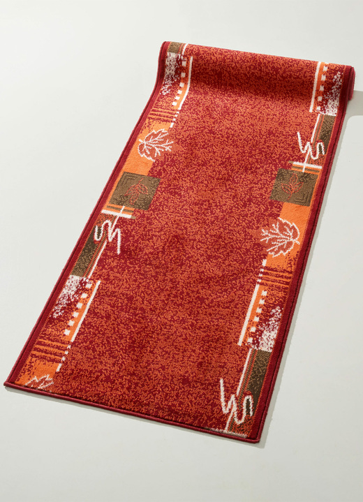 Lopers & trapmatten - Op maat gemaakte gekoppelde lopers, in Größe 101 (Loper, 60 cm breed) bis 106 (Loper, 100 cm breed), in Farbe ROOD Ansicht 1