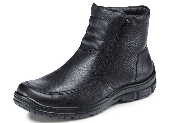 Laarsjes - GINO GALANTE, gevoerde herenlaarzen, winterschoenen, met lamsvacht Laarsjes - GINO GALANTE, gevoerde herenlaarzen, winterschoenen, met lamsvacht, in Größe 040 bis 050, in Farbe ZWART