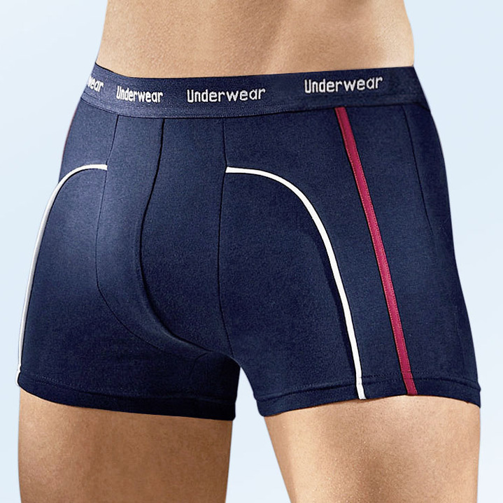 Onderbroeken - Driepack broeken van fijne jersey, marineblauw, in Größe 004 bis 011, in Farbe MARINE