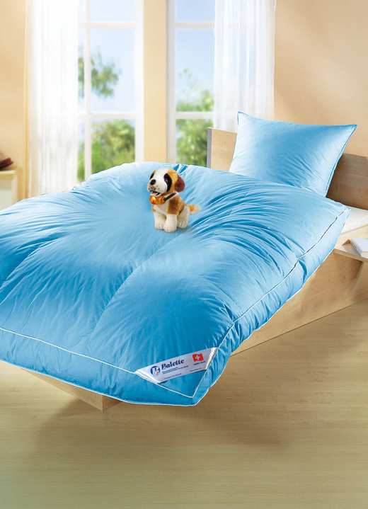 Dekbedden - Ballonbed in cassettevorm van Balette, in Größe 103 (deken, 135/200 cm) bis 403 (4-delige voordeelset), in Farbe BLAUW, in Ausführung Warm Ansicht 1