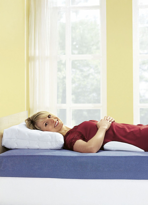 Dekbedden - Relaxkussenprogramma van f.a.n, in Größe 121 (neksteunkussen, 40/80 cm) bis 125 (lendenkussen, 27/50 cm), in Farbe WIT