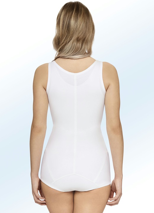 Corselet - Susa broekcorselet met ritssluiting aan de voorkant, in Größe 080 bis 125, in Cup A, in Farbe WIT Ansicht 1