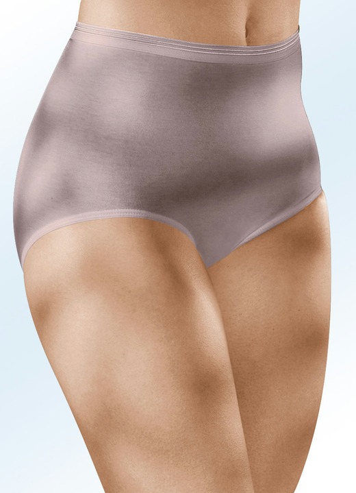 Lingerie - Set van vier Speidelslips zonder zijnaden, in Größe 038 bis 054, in Farbe ZAND Ansicht 1