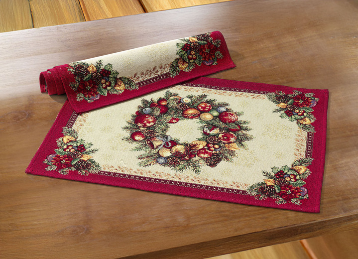 Tafellakens - Hoogwaardige tafel- en kamerdecoratie, in Größe 100 (2 placemats, 33/45 cm) bis 404 (Kussensloop, 45/45 cm), in Farbe  Ansicht 1