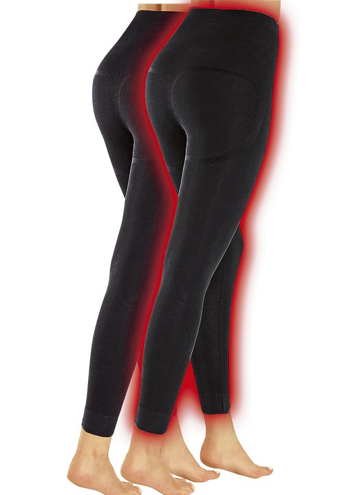 Winter- & speciaal ondergoed - Tweedelige thermische legging van polar microvezel, in Größe 001 (S/M) bis 003 (XXL/3XL), in Farbe ZWART