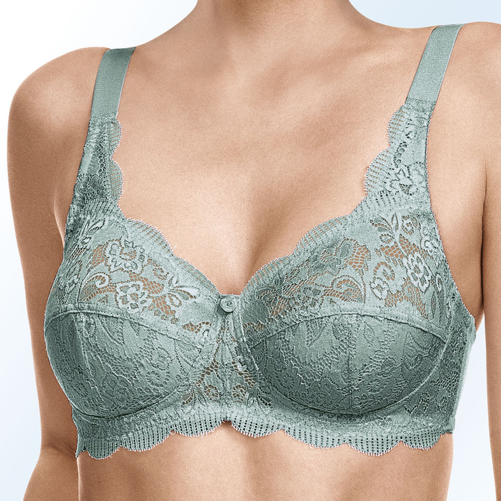 BH dubbel pakket - Susa twopack bh met delicate elastische kant, in Größe 075 bis 110, in Cup B, in Farbe 2X JADE Ansicht 1