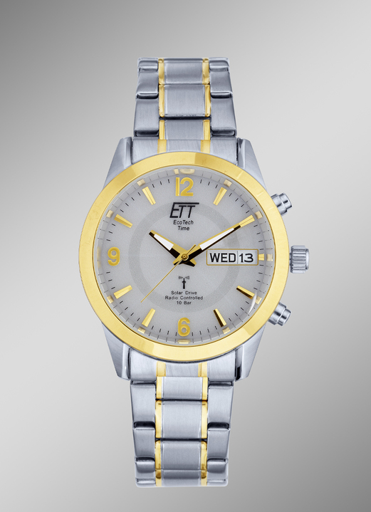 - ETT radio herenhorloge op zonne-energie, in Farbe