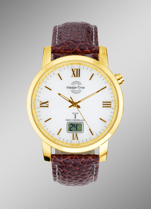 - Master Time radiogestuurd herenhorloge, in Farbe