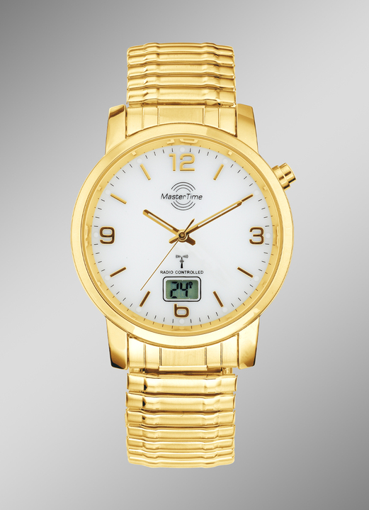 - Geweldig radiografisch herenhorloge van Master Time, in Farbe