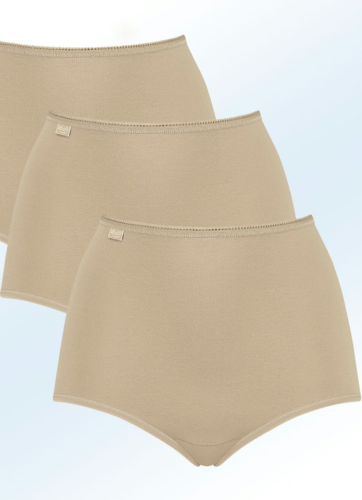 Slip - Set van drie Sloggi 24/7 slips, in Größe 038 bis 054, in Farbe HUIDKLEURIG Ansicht 1