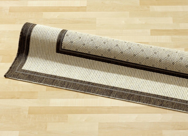 Modern - Sisal-look vloerkleden voor binnen en buiten, in Größe 111 (Brug, 60 x 110 cm) bis 306 (tapijt, ø 200 cm), in Farbe BRUIN Ansicht 1