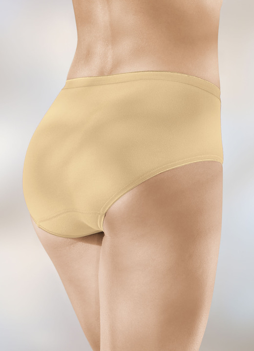 Slip - Speidel vierpack slips met elastische boorden, in Größe 036 bis 050, in Farbe ZONNENGEEL
