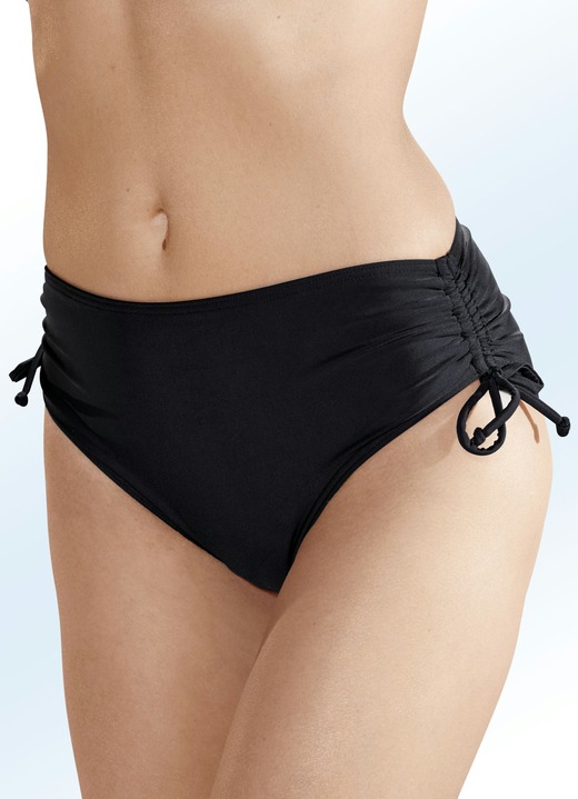 Bikini - Naturana set van twee bikinibroekjes, smal uitgesneden, in Größe 038 bis 052, in Farbe 1x ZWART, 1x MARINE Ansicht 1