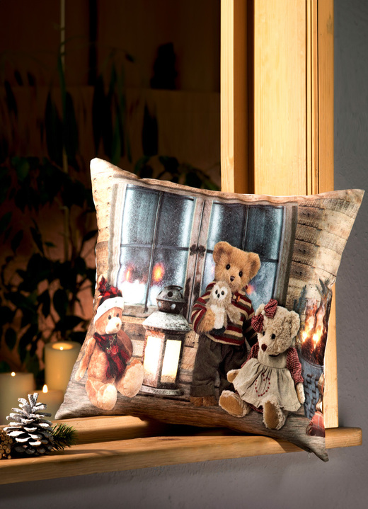 Decoratiekussens & slopen - Kussensloop teddyberen, in Farbe MULTICOLOR