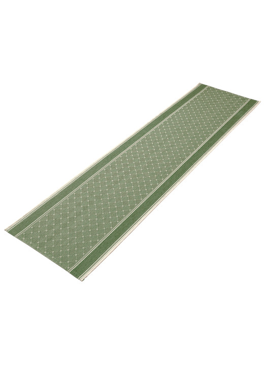 Lopers & trapmatten - Loper op jouw gewenste maat gemaakt in sisal-look, in Größe 102 (Loper, 67 cm breed) bis 106 (Loper, 100 cm breed), in Farbe GROEN Ansicht 1