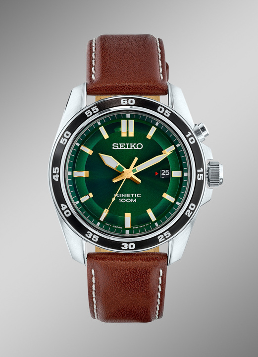 Kwartshorloges - Klassiek Kinetic quartz herenhorloge, in Farbe  Ansicht 1