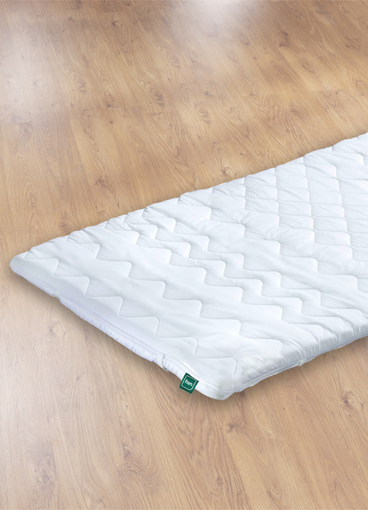 Matrassen & topper - fan. Matras comfort foam topper spanningsverminderend, in Größe 130 (80/200 cm) bis 138 (180/200 cm), in Farbe WIT Ansicht 1
