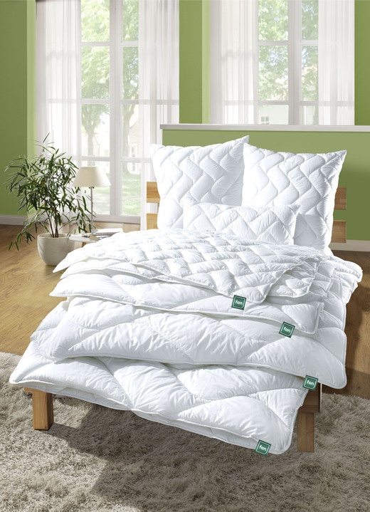 Dekbedden - Beddengoedassortiment van ventilator gemaakt van hoogwaardige materialen, in Größe 103 (deken, 135/200 cm) bis 110 (Deken, 155/220 cm), in Farbe WIT, in Ausführung Licht dekbed Ansicht 1