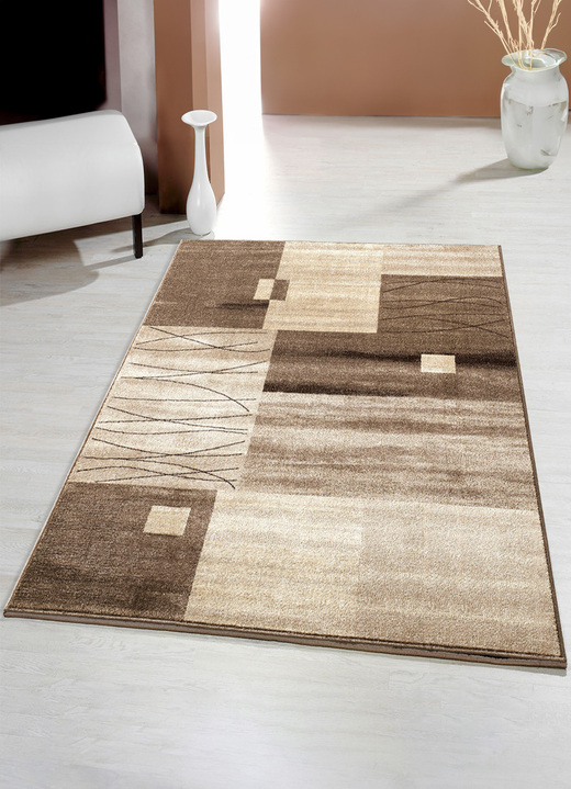 Modern - Uitzonderlijke bruggen, galerij en tapijten, in Größe 111 (Brug, 67 x 135 cm) bis 288 (tapijt, 240 x 340 cm), in Farbe BEIGE-BRUIN Ansicht 1