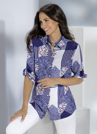 Blouse met overhemdkraag