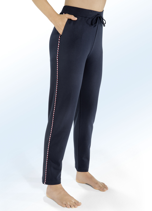Broeken - Broek met trekkoord, in Größe 018 bis 054, in Farbe MARINE Ansicht 1
