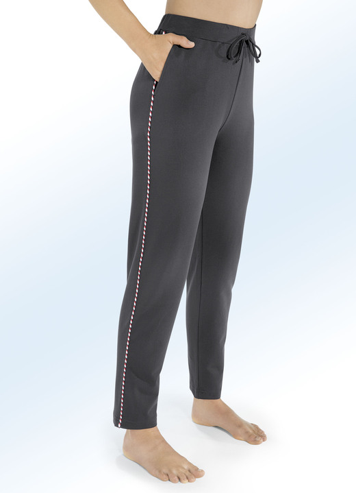 Broeken - Broek met trekkoord, in Größe 018 bis 054, in Farbe ANTRACIET Ansicht 1