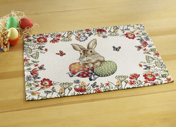 Tafellakens - Gobelin tafel en kamerdecoratie, in Größe 100 (2 placemats, 33 x 45 cm) bis 404 (Kussensloop, 45 x 45 cm), in Farbe BUNT Ansicht 1