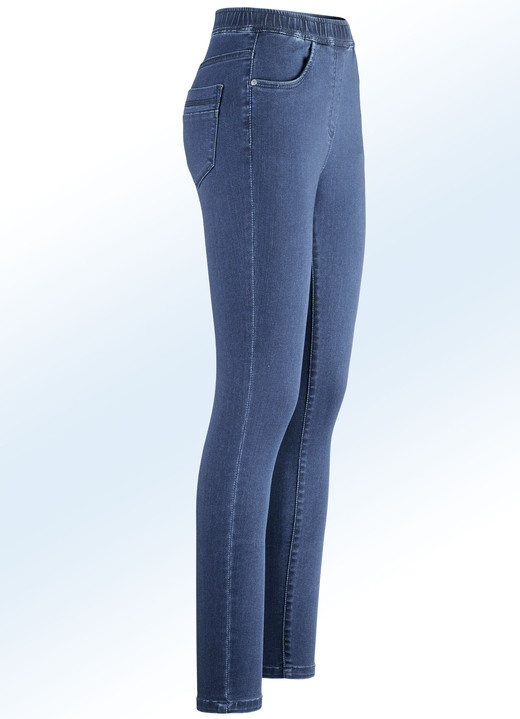 Jeans - Superzachte jegging jeans, in Größe 017 bis 050, in Farbe JEANSBLAUW Ansicht 1