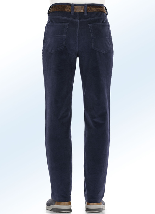 Broeken - Corduroy broek in 4 kleuren, in Größe 024 bis 062, in Farbe MARINE Ansicht 1