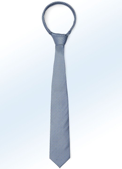 Herenmode - Stropdas met patroon in 6 kleuren, in Farbe MARINE Ansicht 1