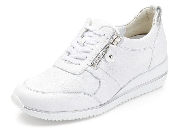Breedte H - Waldläufer, lichte damessneakers, breedte H, met uitneembaar voetbed, in Größe 3 1/2 bis 8, in Farbe WIT Ansicht 1
