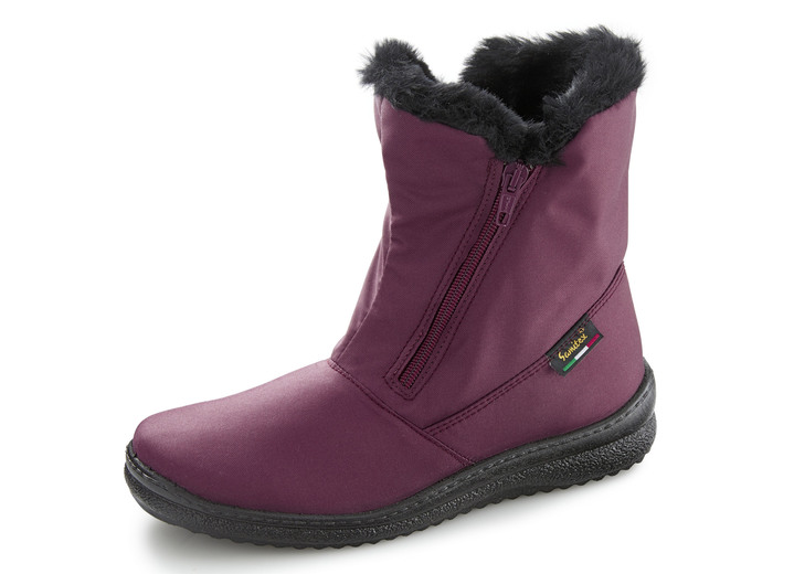 Laarzen & laarsjes - ELENA EDEN, ademende dames enkellaarsjes, winterschoenen, breedte G, met rits, in Größe 036 bis 042, in Farbe BORDEAUX Ansicht 1