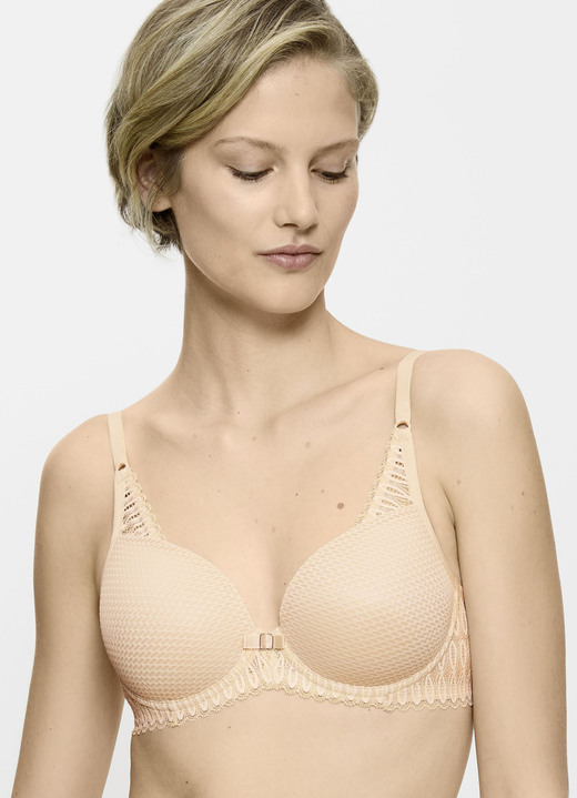 Beugel-BH - Triumph Aura Spotlight beugelbeha met elastische kant, in Größe 070 bis 090, in Cup A, in Farbe ROOM Ansicht 1