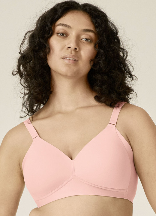 T-Shirt-BH - Naturana bh met voorgevormde cups, in Größe 075 bis 100, in Cup A, in Farbe ZACHTE ROOS Ansicht 1