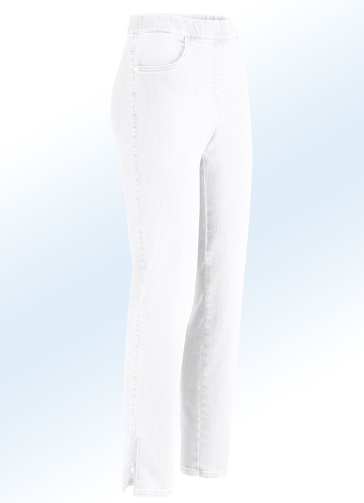 Jeans - Magische jeans met hoog stretchgehalte, in Größe 019 bis 058, in Farbe WEISS Ansicht 1