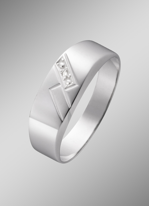 Ringen - Herenring met diamant, in Größe 180 bis 240, in Farbe  Ansicht 1