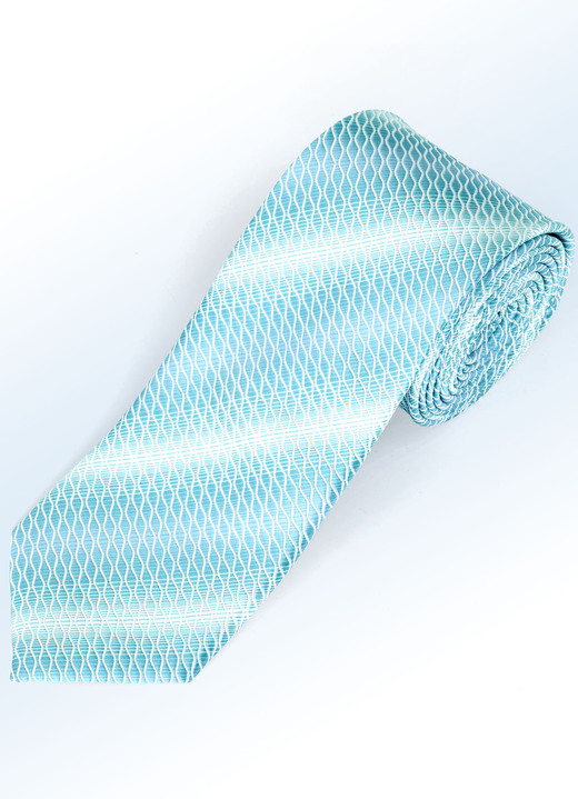 Herenmode - Stropdas in 5 kleuren, in Farbe TURQUOISE Ansicht 1