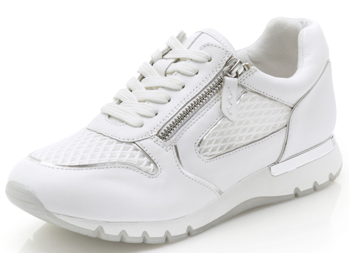 Breedte H - Caprice, comfortabele damessneakers, breedte H, met uitneembaar voetbed, in Größe 036 bis 042, in Farbe WIT Ansicht 1