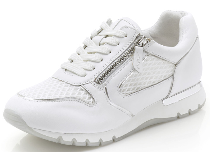 Breedte H - Caprice Sneaker aus luftigem Textilmaterial, in Größe 036 bis 042, in Farbe WIT Ansicht 1