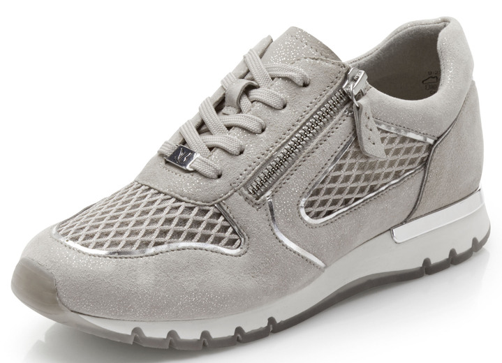 Breedte H - Caprice, comfortabele damessneakers, breedte H, met uitneembaar voetbed, in Größe 036 bis 042, in Farbe TAUPE Ansicht 1