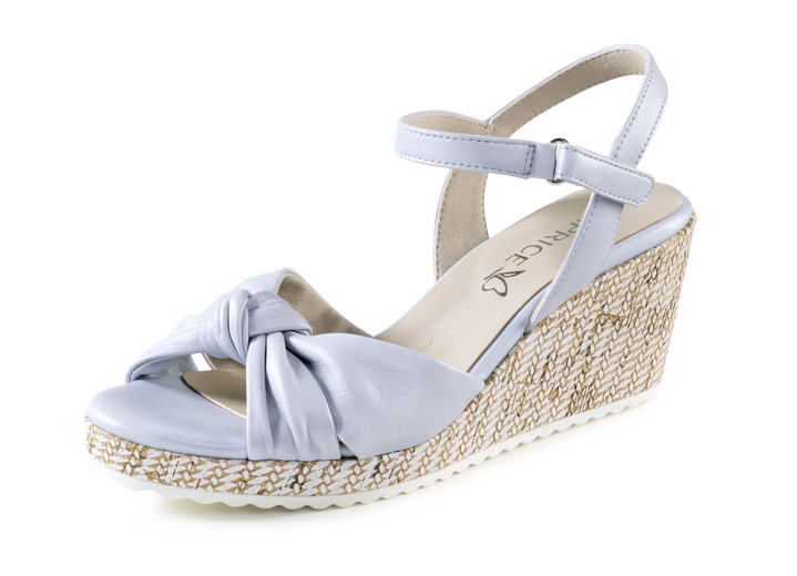Sandalettes & slippers - Caprice sandaal van zacht nappaleer, in Größe 036 bis 042, in Farbe BLAUW Ansicht 1