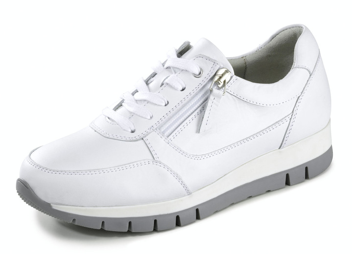Breedte H - ELENA EDEN, sportieve damessneakers, breedte H, met uitneembaar voetbed, in Größe 036 bis 042, in Farbe WIT Ansicht 1