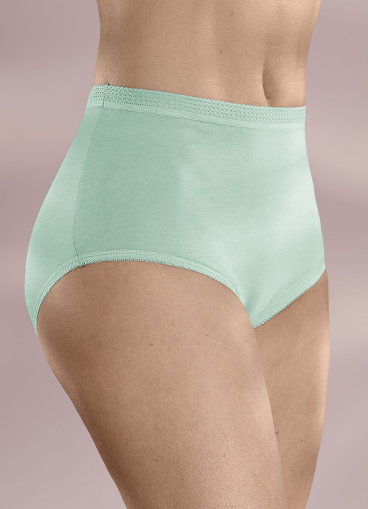 Slip - Vijf-pack slip met elastische randen, in Größe 040 bis 060, in Farbe AQUA Ansicht 1