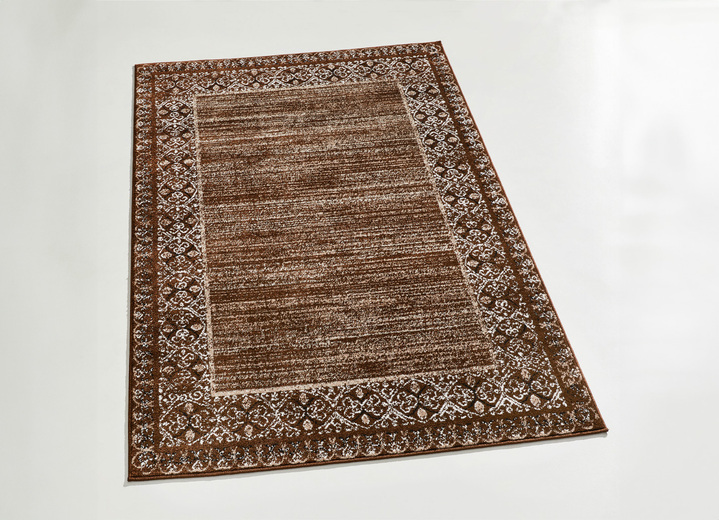 Klassiek - Mooie bruggetjes en tapijten met rankmotieven, in Größe 111 (Brug, 60 x 110 cm) bis 282 (Tapijt, 200 x 290 cm), in Farbe BRAUN Ansicht 1